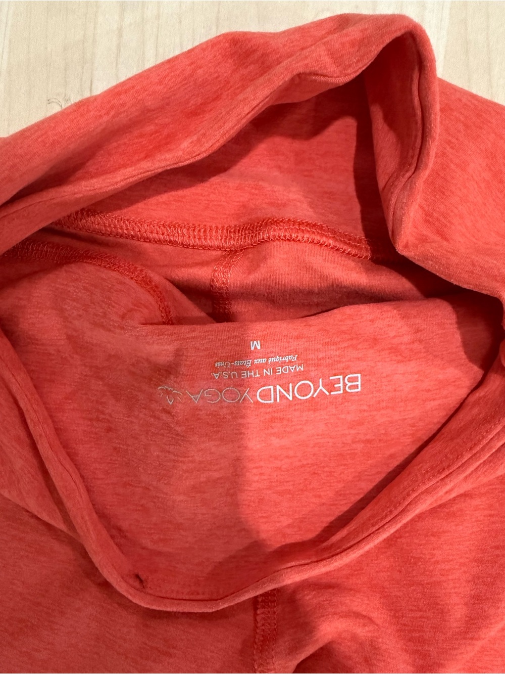 Beyond Yoga Coral-Red short